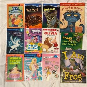 Children's Book Collection - 12 Educational Set of Beginning Readers 1 & 2 most